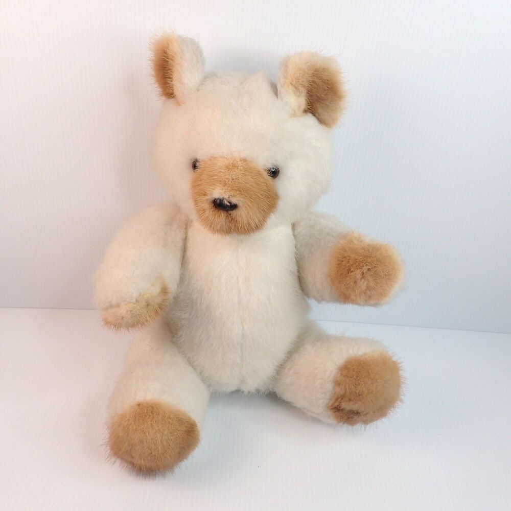 Handmade Teddy Bear Cream & Brown Jointed 18" High Quality